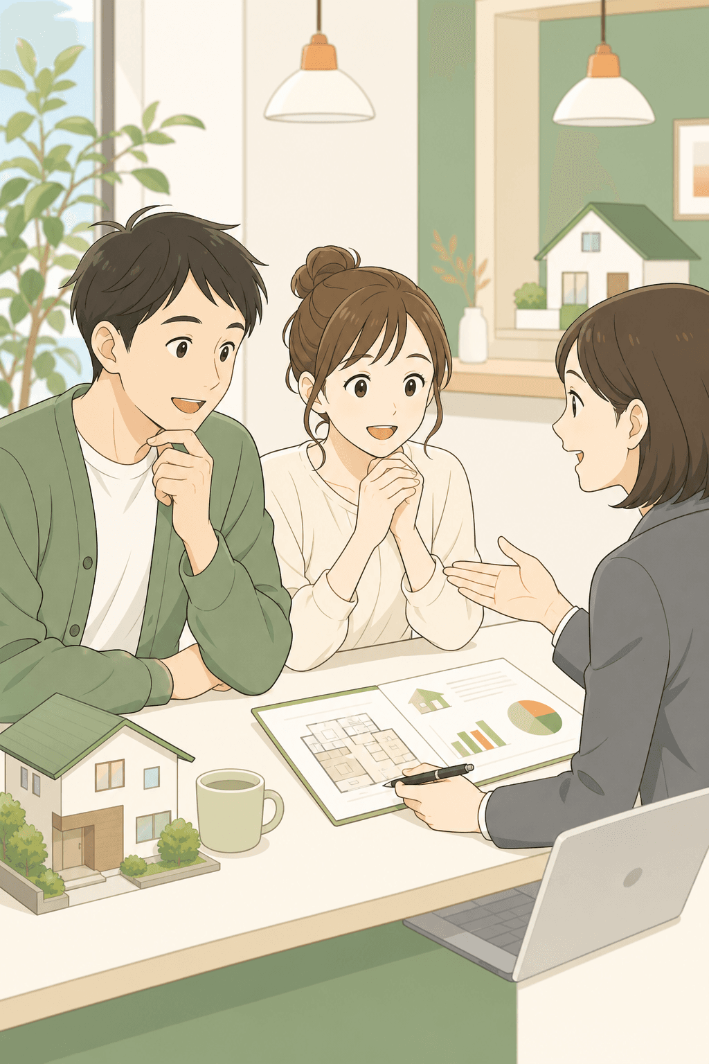 住まいと住宅ローンの無料相談イラスト